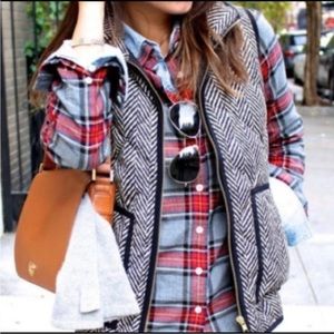 Women's J. Crew Factory Vest Herringbone Small brand new with tags